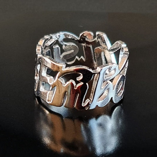 LACE - Personalized Mesh Ring for Women - Unique Design