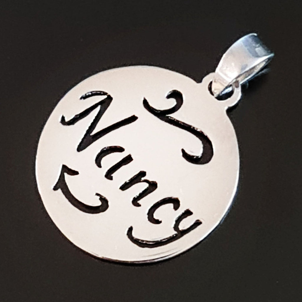 Personalized Earth Pendant for Kids in Durable Rhodium Finish
