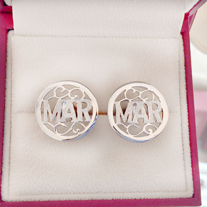 Personalized Collectors' Cufflinks in Handmade Silver for Men