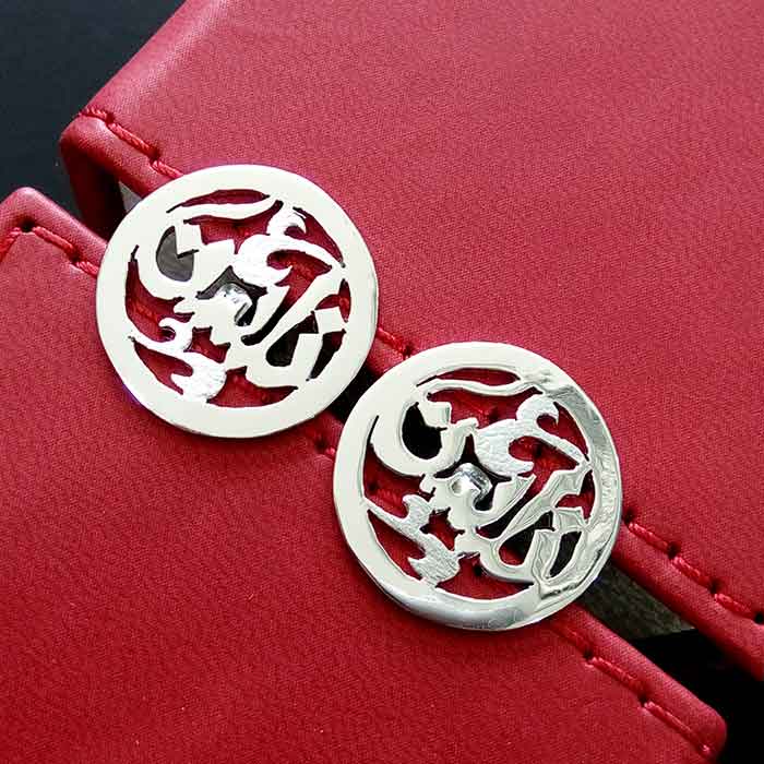 Personalized Collectors' Cufflinks in Handmade Silver for Men